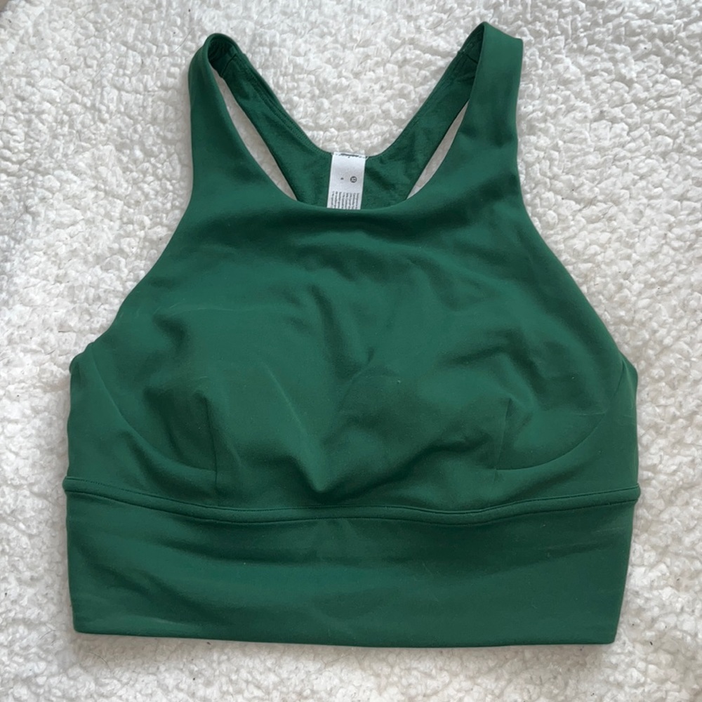 Green LULULEMON sport bra